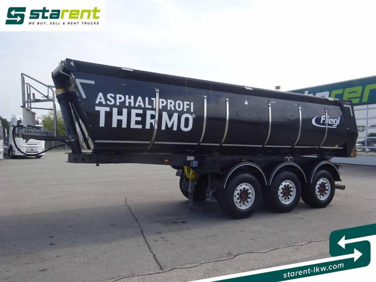 Fliegl 3-Achs Thermomulde 25m³ Liftachse SAF ALCOA - Tipper semi-trailer: picture 1 Fliegl 3-Achs Thermomulde 25m³ Liftachse SAF ALCOA - Tipper semi-trailer: picture 1