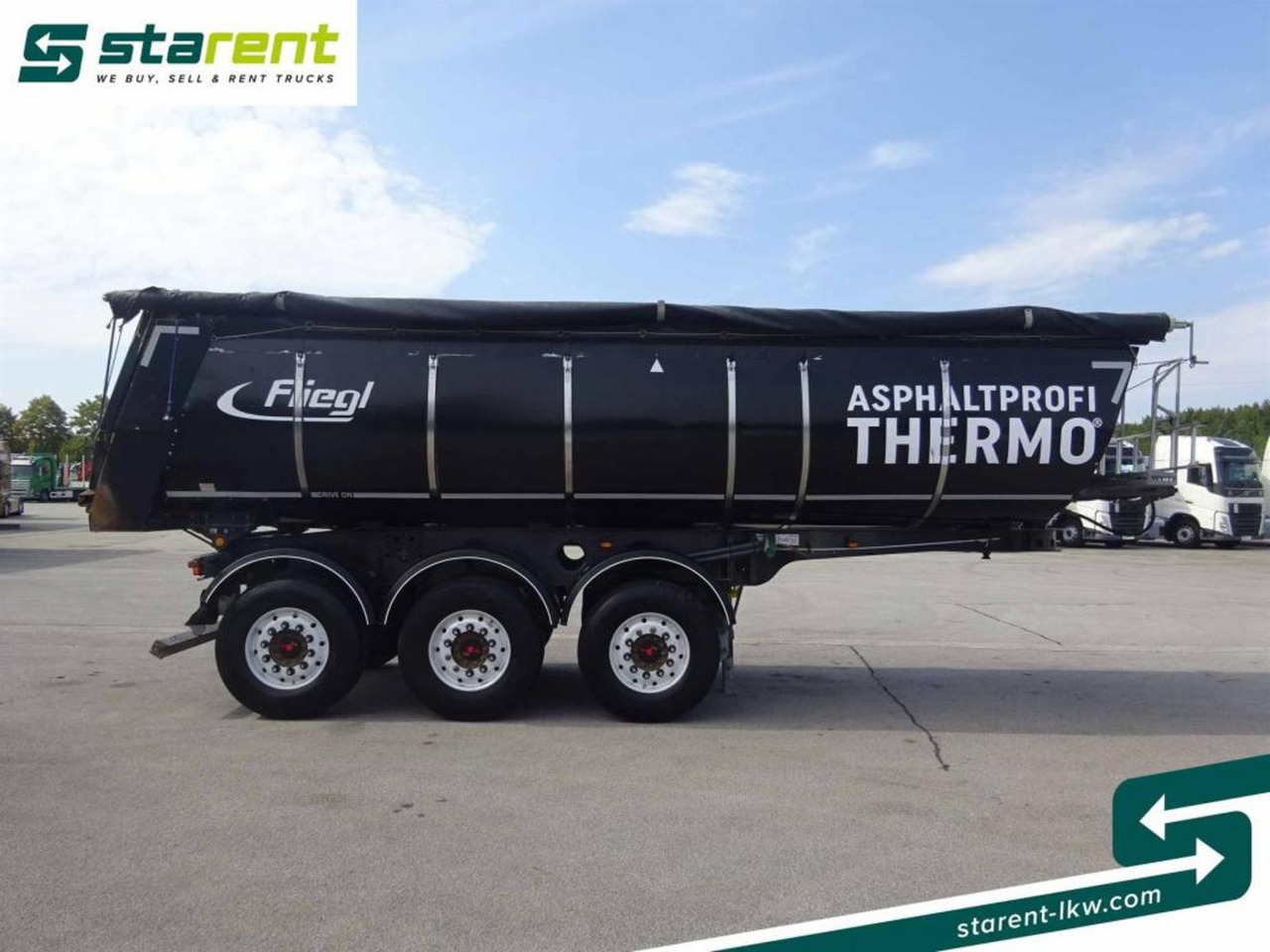 Fliegl 3-Achs Thermomulde 25m³ Liftachse SAF ALCOA - Tipper semi-trailer: picture 4 Fliegl 3-Achs Thermomulde 25m³ Liftachse SAF ALCOA - Tipper semi-trailer: picture 4