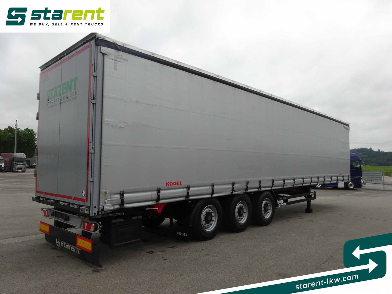 Kögel Tautliner, Liftachse, Hubdach, XL Zertifikat - Curtainsider semi-trailer: picture 5 Kögel Tautliner, Liftachse, Hubdach, XL Zertifikat - Curtainsider semi-trailer: picture 5