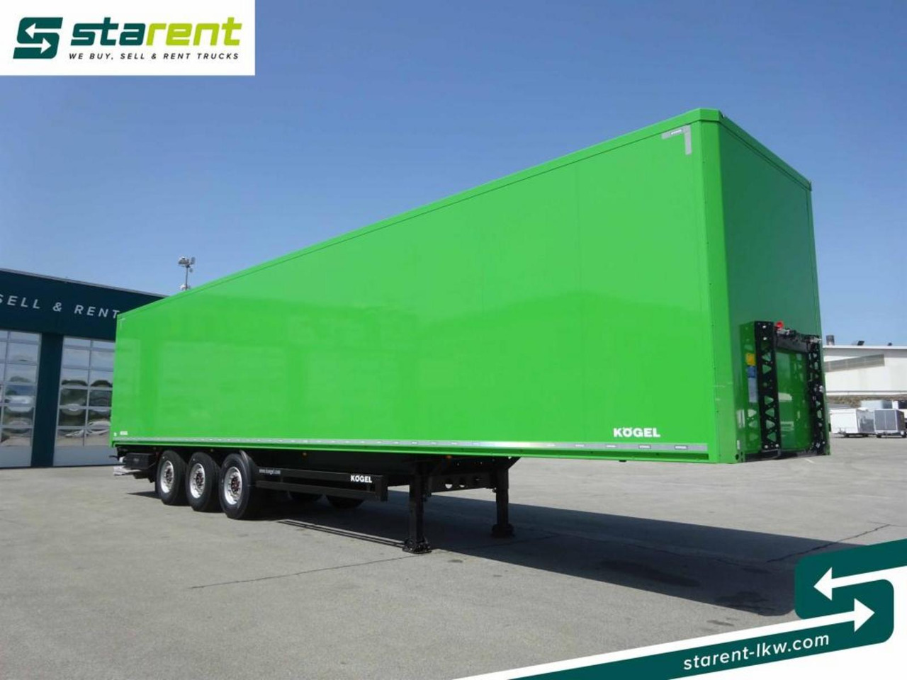 Kögel Trockenfrachtkoffer, Lenk- u Liftachse, LBW, Miete - Closed box semi-trailer: picture 3 Kögel Trockenfrachtkoffer, Lenk- u Liftachse, LBW, Miete - Closed box semi-trailer: picture 3