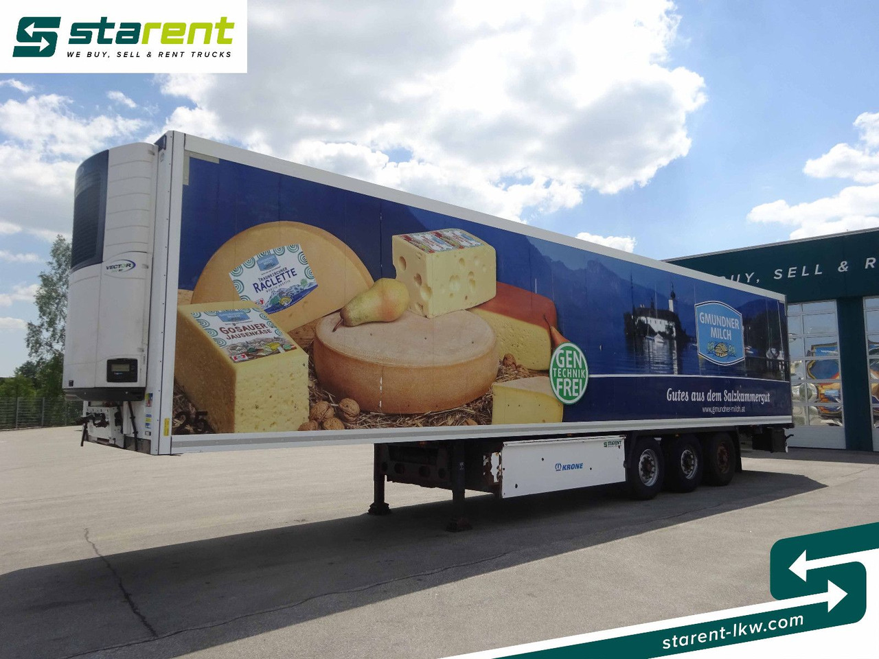 Krone Thermotrailer, Carrier Vector 1950 MT°, 3 Zonen - Refrigerator semi-trailer: picture 1 Krone Thermotrailer, Carrier Vector 1950 MT°, 3 Zonen - Refrigerator semi-trailer: picture 1
