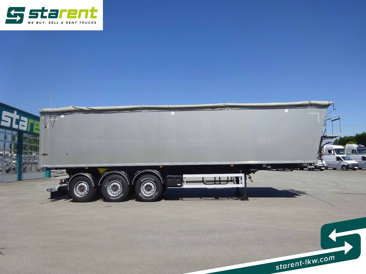 MEGA Alu-Kastenmulde, 55m³, Universalklappe, Liftachs - Tipper semi-trailer: picture 4 MEGA Alu-Kastenmulde, 55m³, Universalklappe, Liftachs - Tipper semi-trailer: picture 4