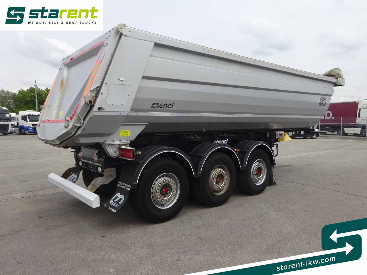 Menci 3-Achs Kipper 27m³, Liftachse, Hardox, Elektrisc - Tipper semi-trailer: picture 5 Menci 3-Achs Kipper 27m³, Liftachse, Hardox, Elektrisc - Tipper semi-trailer: picture 5