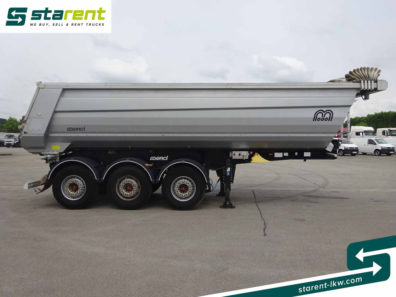 Menci 3-Achs Kipper 27m³, Liftachse, Hardox, Elektrisc - Tipper semi-trailer: picture 4 Menci 3-Achs Kipper 27m³, Liftachse, Hardox, Elektrisc - Tipper semi-trailer: picture 4