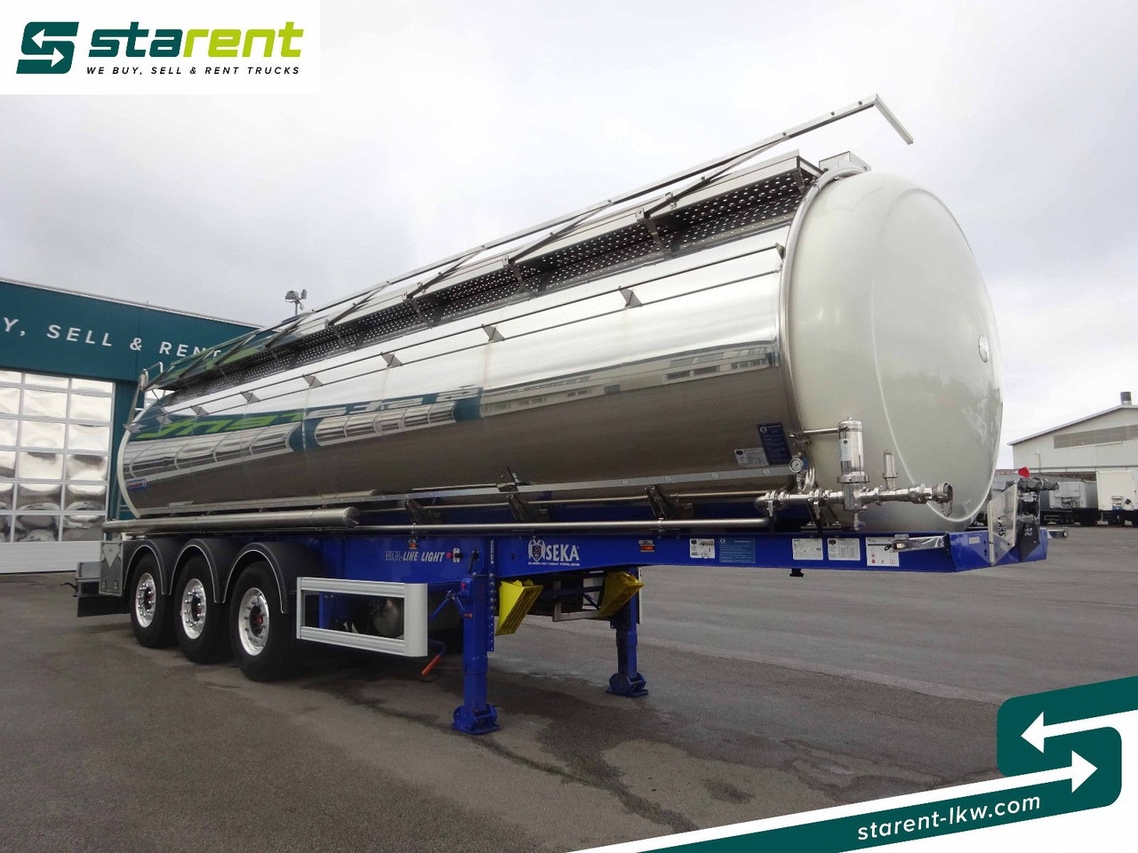 SEKA Lebensmitteltank, 31.000L, Liftachse, Alufelgen - Tank semi-trailer: picture 3 SEKA Lebensmitteltank, 31.000L, Liftachse, Alufelgen - Tank semi-trailer: picture 3