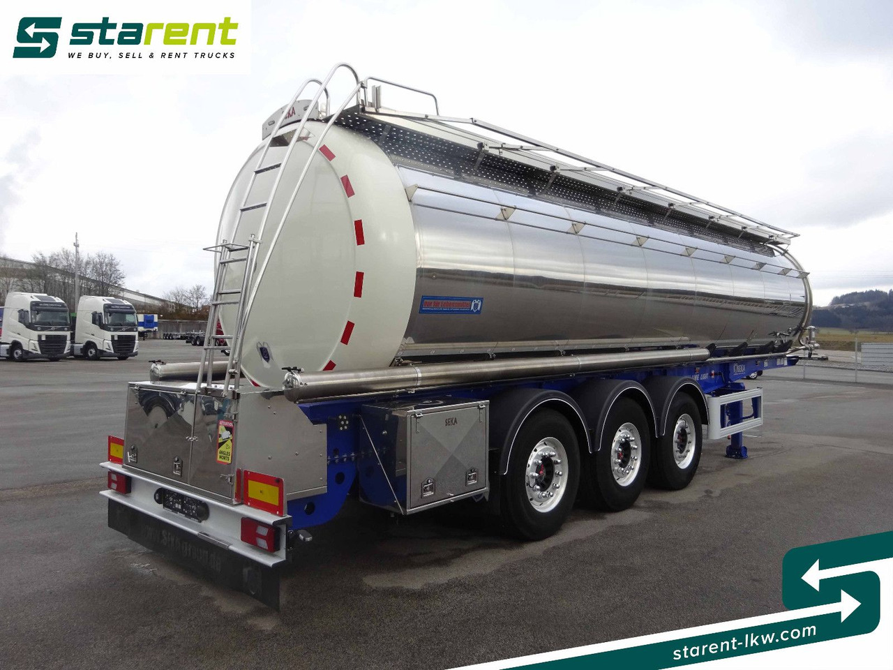 SEKA Lebensmitteltank, 31.000L, Liftachse, Alufelgen - Tank semi-trailer: picture 5 SEKA Lebensmitteltank, 31.000L, Liftachse, Alufelgen - Tank semi-trailer: picture 5