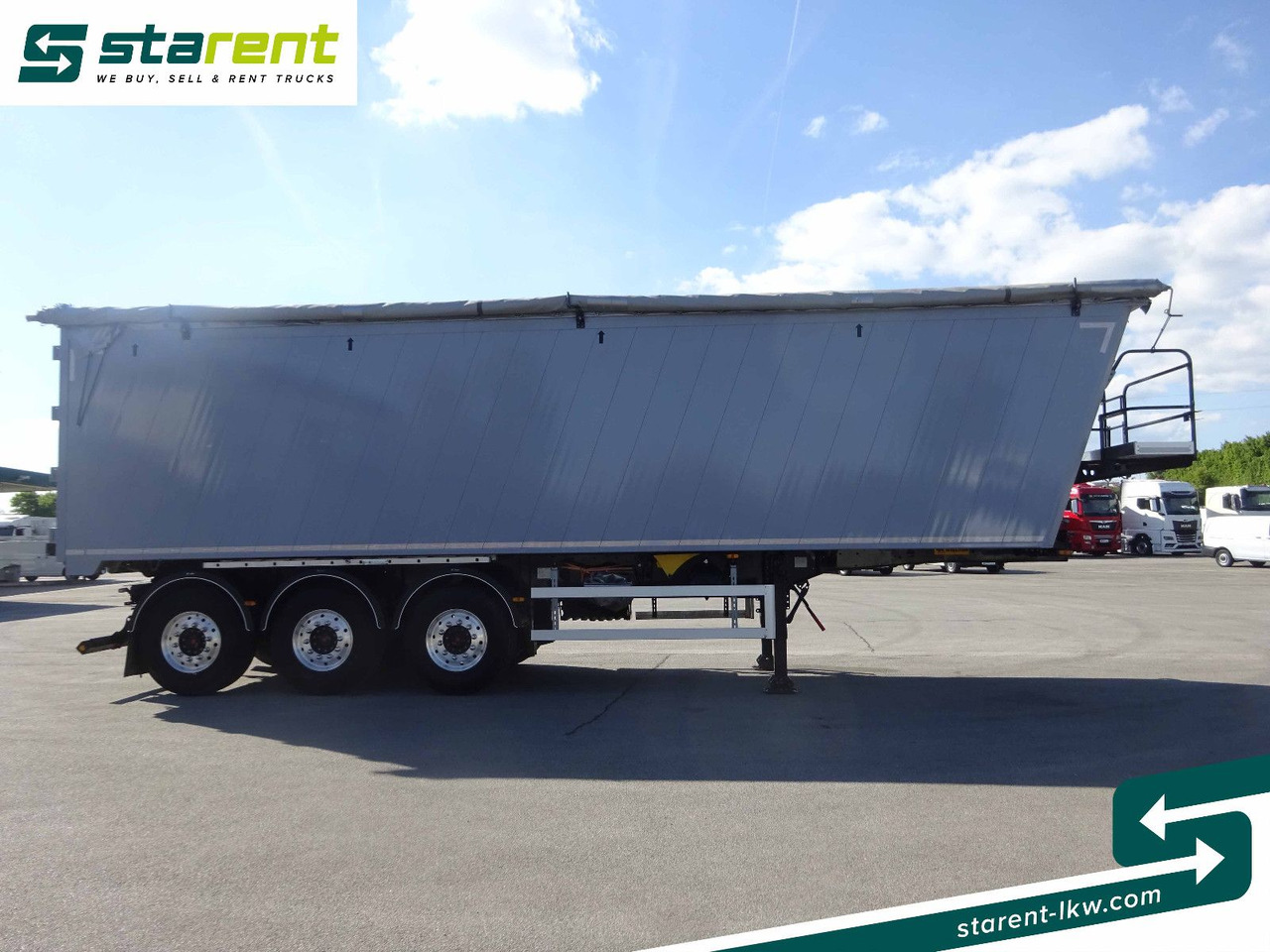 Wielton 3-Achs Kipper, 50m³, Universalklappe, Alufelgen - Tipper semi-trailer: picture 4 Wielton 3-Achs Kipper, 50m³, Universalklappe, Alufelgen - Tipper semi-trailer: picture 4