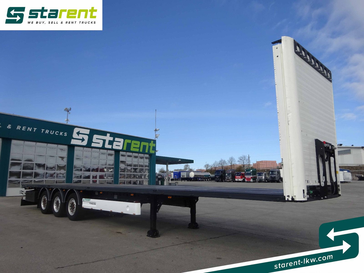 Wielton Tautliner Plateu, Liftachse 1 & 3 Achse - Dropside/ Flatbed semi-trailer: picture 3 Wielton Tautliner Plateu, Liftachse 1 & 3 Achse - Dropside/ Flatbed semi-trailer: picture 3