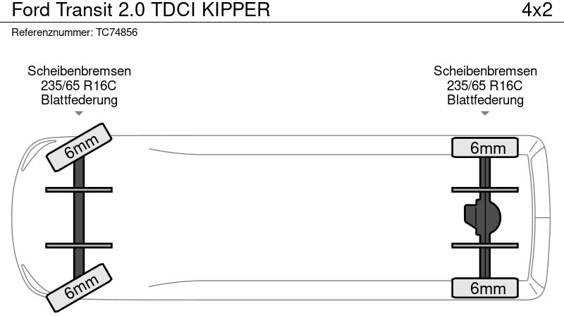 Ford Transit 2.0 TDCI KIPPER - Tipper van: picture 5 Ford Transit 2.0 TDCI KIPPER - Tipper van: picture 5