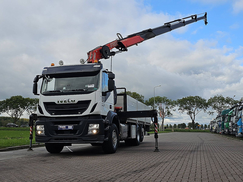 Dropside/ Flatbed truck, Crane truck Iveco AD260S40 STRALIS 6X2*4 FASSI F234 4X: picture 1