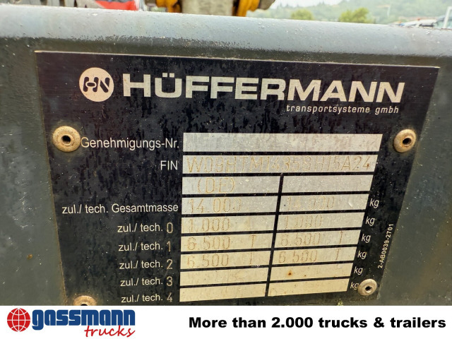 Hüffermann HTM 13.35 P Absetzanhänger - Container transporter/ Swap body trailer: picture 2 Hüffermann HTM 13.35 P Absetzanhänger - Container transporter/ Swap body trailer: picture 2