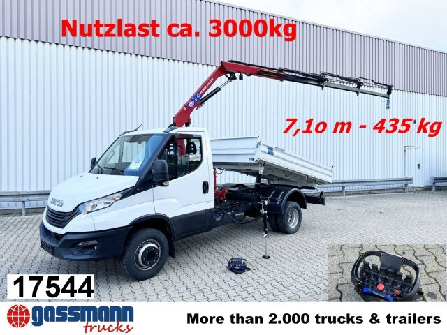 Iveco Daily 70C18H 4x2 mit Kran HMF 340-K3, Funk - Tipper, Crane truck: picture 1 Iveco Daily 70C18H 4x2 mit Kran HMF 340-K3, Funk - Tipper, Crane truck: picture 1