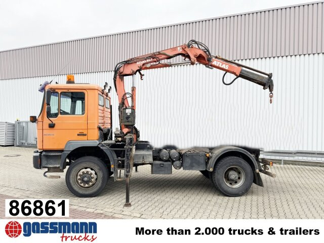 MAN 18.255 MAK 4x4 BB, Kran Atlas AK 85.1 A1 - Tipper, Crane truck: picture 1 MAN 18.255 MAK 4x4 BB, Kran Atlas AK 85.1 A1 - Tipper, Crane truck: picture 1