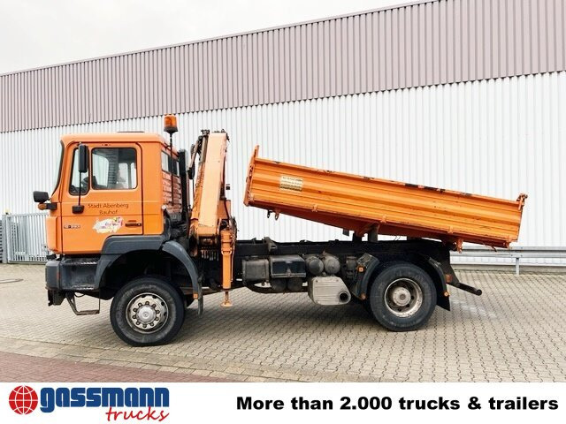 MAN 19.293 4x4 BL mit Kran Meiller MK77RS2 - Tipper, Crane truck: picture 2 MAN 19.293 4x4 BL mit Kran Meiller MK77RS2 - Tipper, Crane truck: picture 2