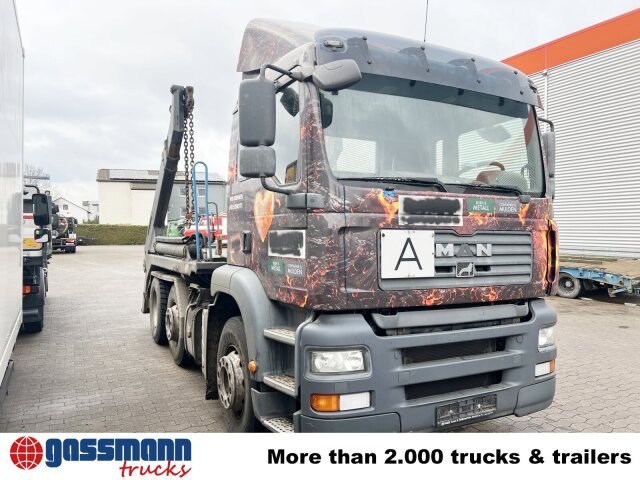 Skip loader truck MAN TGA 26.410 6X2/4 BL, Vorlauf Lenk-Liftachse,: picture 8 Skip loader truck MAN TGA 26.410 6X2/4 BL, Vorlauf Lenk-Liftachse,: picture 8