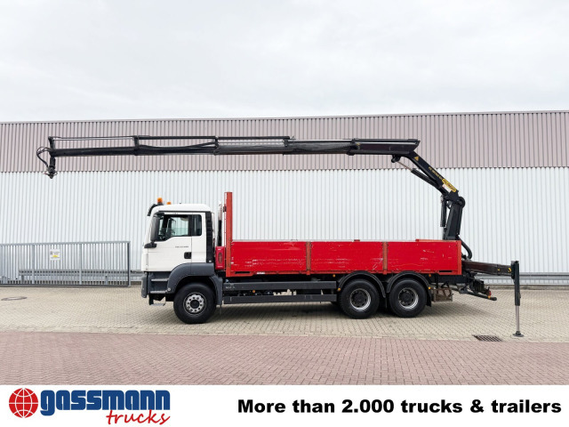 MAN TGS 33.400 6x4 BB, Navi, Heckkran PK18002-EH C, - Dropside/ Flatbed truck, Crane truck: picture 2 MAN TGS 33.400 6x4 BB, Navi, Heckkran PK18002-EH C, - Dropside/ Flatbed truck, Crane truck: picture 2