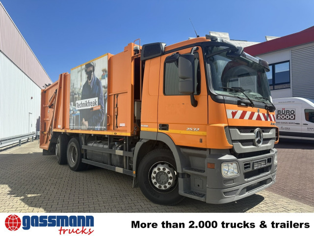 Garbage truck for transportation of garbage Mercedes-Benz Actros 2532/41 L 6x2, EEV, Lenkachse, Haller X2C: picture 8