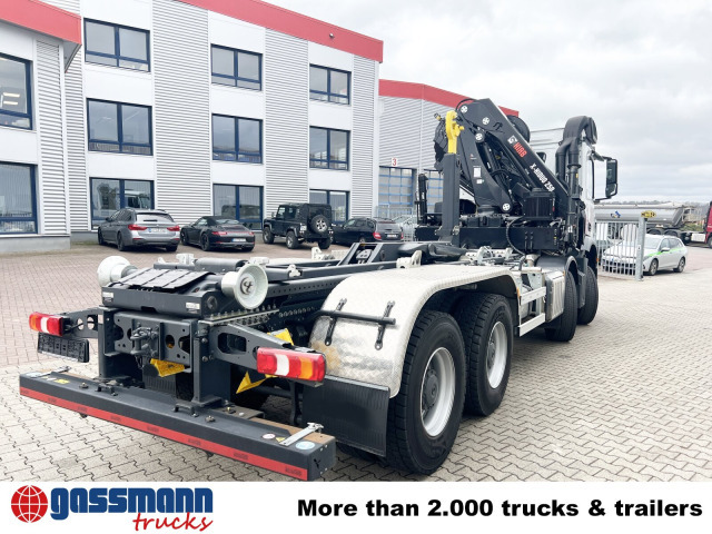 New Hook lift truck, Crane truck Mercedes-Benz Arocs 4142 B 8x4/4, Grounder, Funk: picture 10