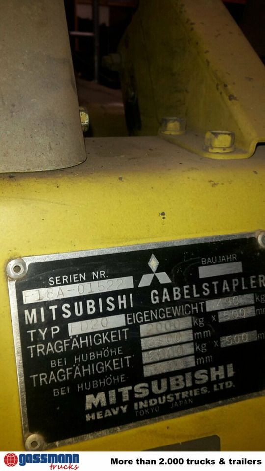 Mitsubishi FD20 - Diesel forklift: picture 2 Mitsubishi FD20 - Diesel forklift: picture 2