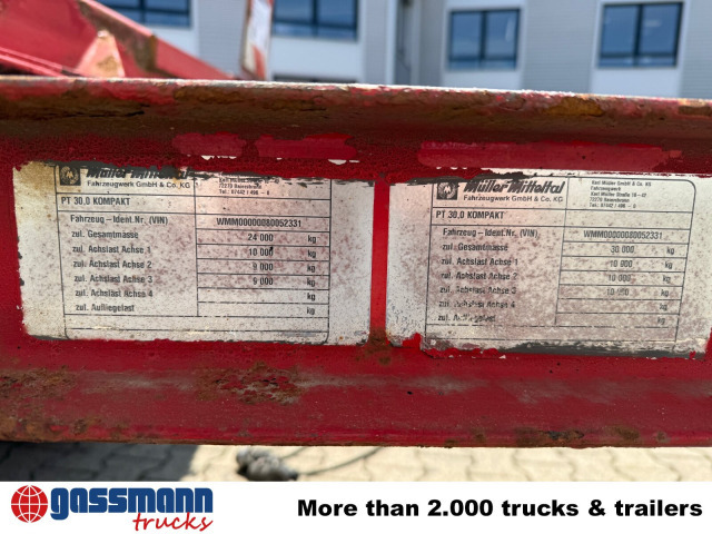 Müller-Mitteltal PT 30,0 Kompakt, verbr. auf 3m - Low loader trailer: picture 4 Müller-Mitteltal PT 30,0 Kompakt, verbr. auf 3m - Low loader trailer: picture 4