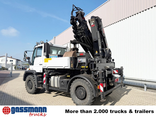 Unimog U400 4x4, Frontzapfwelle, Heckkran Hiab XS - Dropside/ Flatbed truck, Crane truck: picture 2 Unimog U400 4x4, Frontzapfwelle, Heckkran Hiab XS - Dropside/ Flatbed truck, Crane truck: picture 2