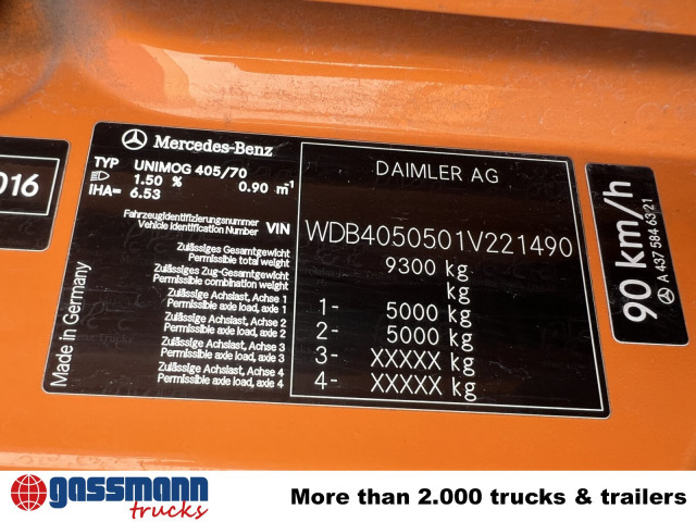 Unimog U 20 U405/70 4x4, Kipper, Winterdienstplatte - Van: picture 5 Unimog U 20 U405/70 4x4, Kipper, Winterdienstplatte - Van: picture 5