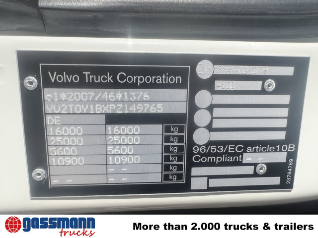 Volvo FL 280 4x4, Nebenantrieb - Cab chassis truck: picture 4 Volvo FL 280 4x4, Nebenantrieb - Cab chassis truck: picture 4
