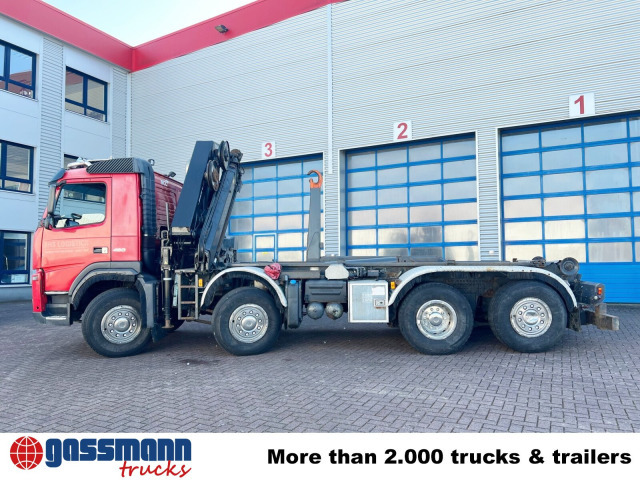 Volvo FM 460 8x2-6, Lenk-/Liftachse, Kran HMF 2020-K4, - Hook lift truck, Crane truck: picture 3 Volvo FM 460 8x2-6, Lenk-/Liftachse, Kran HMF 2020-K4, - Hook lift truck, Crane truck: picture 3