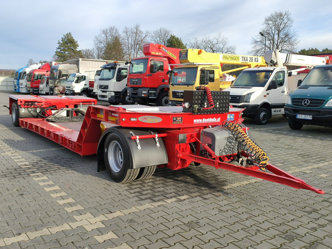 Low loader trailer EMTECH PCN 18 PNZ-S Tiefbett zagłębiana Rozsuwana UNIKAT JAK NOWA: picture 23