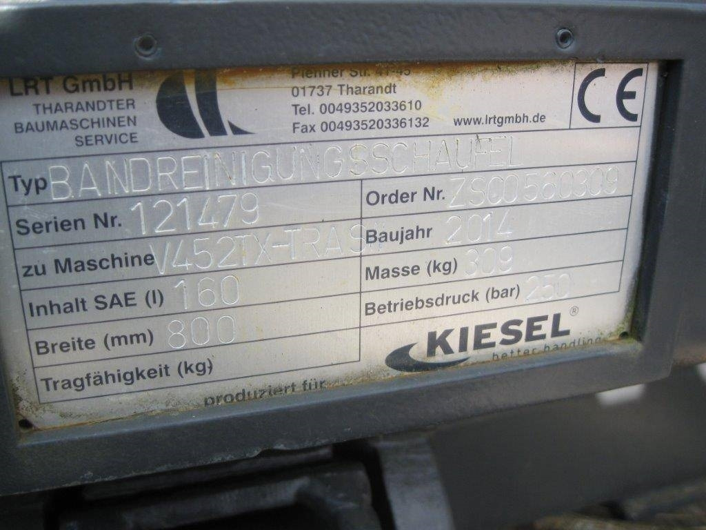 GiANT Bandreinigungsschaufel SWE 800MM 160L - Bucket for Construction machinery: picture 3 GiANT Bandreinigungsschaufel SWE 800MM 160L - Bucket for Construction machinery: picture 3