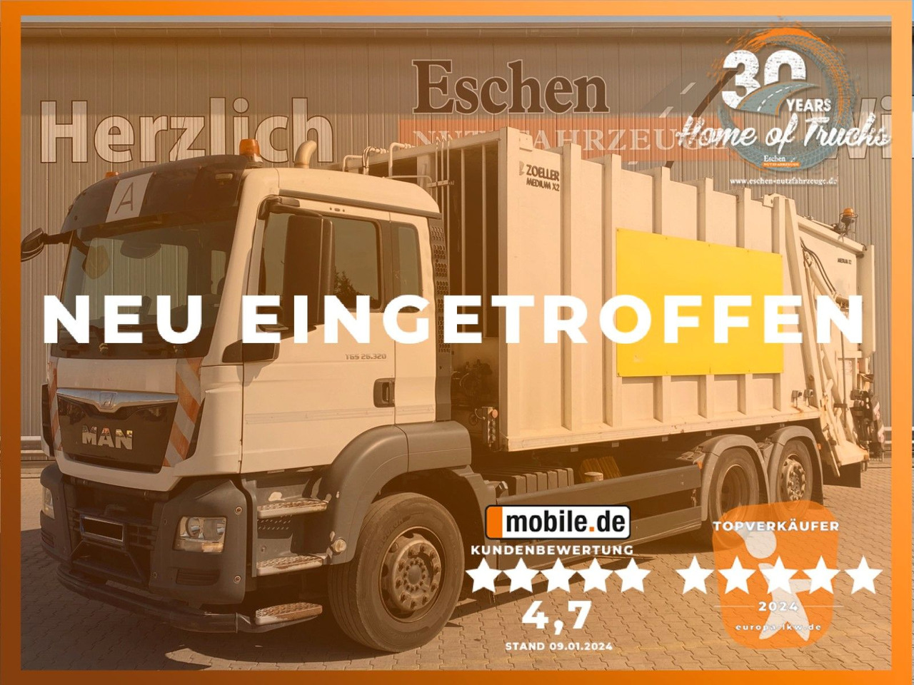 MAN TGS 26.320 6x2-4 | Zöller Medium X2EC24*3x Sitze - Garbage truck: picture 1 MAN TGS 26.320 6x2-4 | Zöller Medium X2EC24*3x Sitze - Garbage truck: picture 1