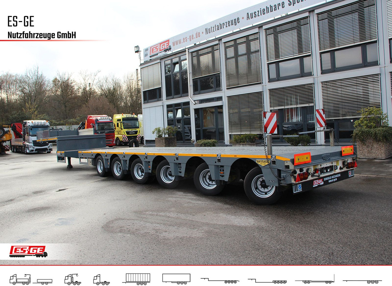 Broshuis 6-Achs-Satteltieflader - teleskopierbar - Low loader semi-trailer: picture 1 Broshuis 6-Achs-Satteltieflader - teleskopierbar - Low loader semi-trailer: picture 1