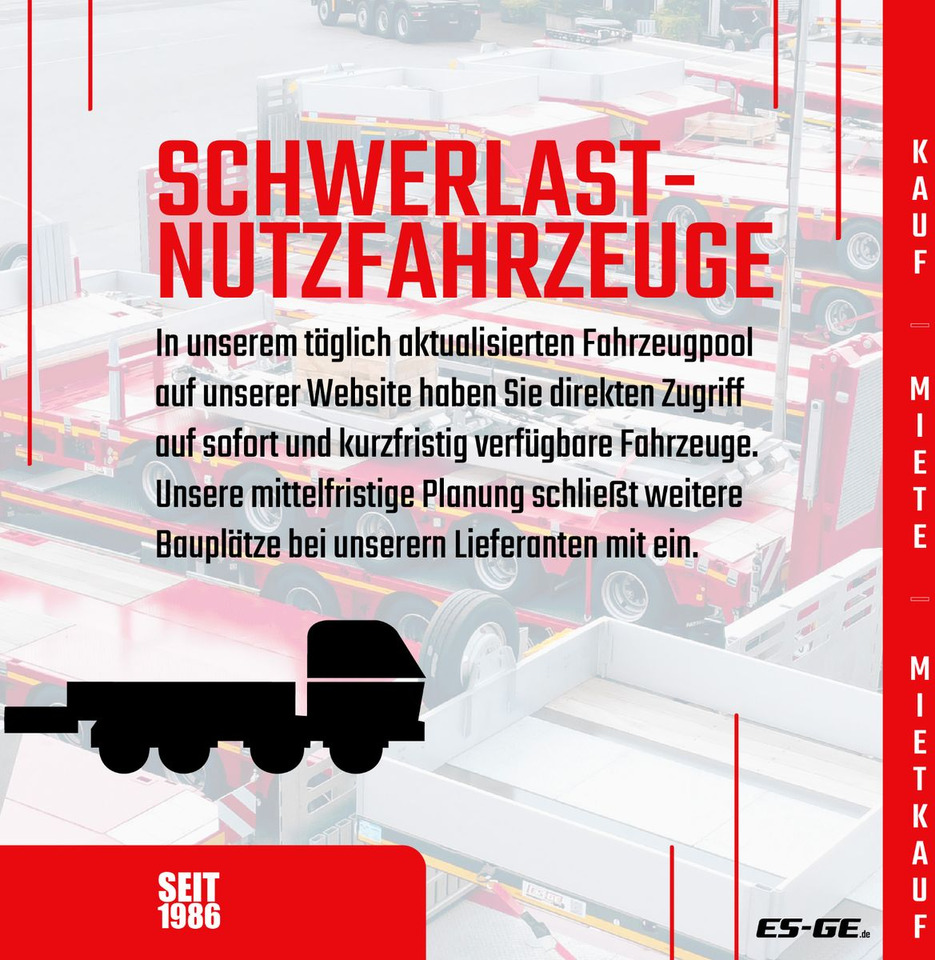 Dinkel 3-Achs-Jumbotieflader - 2tlg. Rampen - Low loader semi-trailer: picture 4 Dinkel 3-Achs-Jumbotieflader - 2tlg. Rampen - Low loader semi-trailer: picture 4