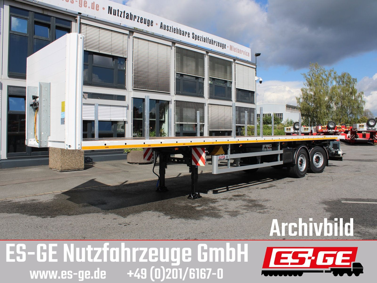 ES-GE 2-Achs-Sattelanhänger - Dropside/ Flatbed semi-trailer: picture 2 ES-GE 2-Achs-Sattelanhänger - Dropside/ Flatbed semi-trailer: picture 2