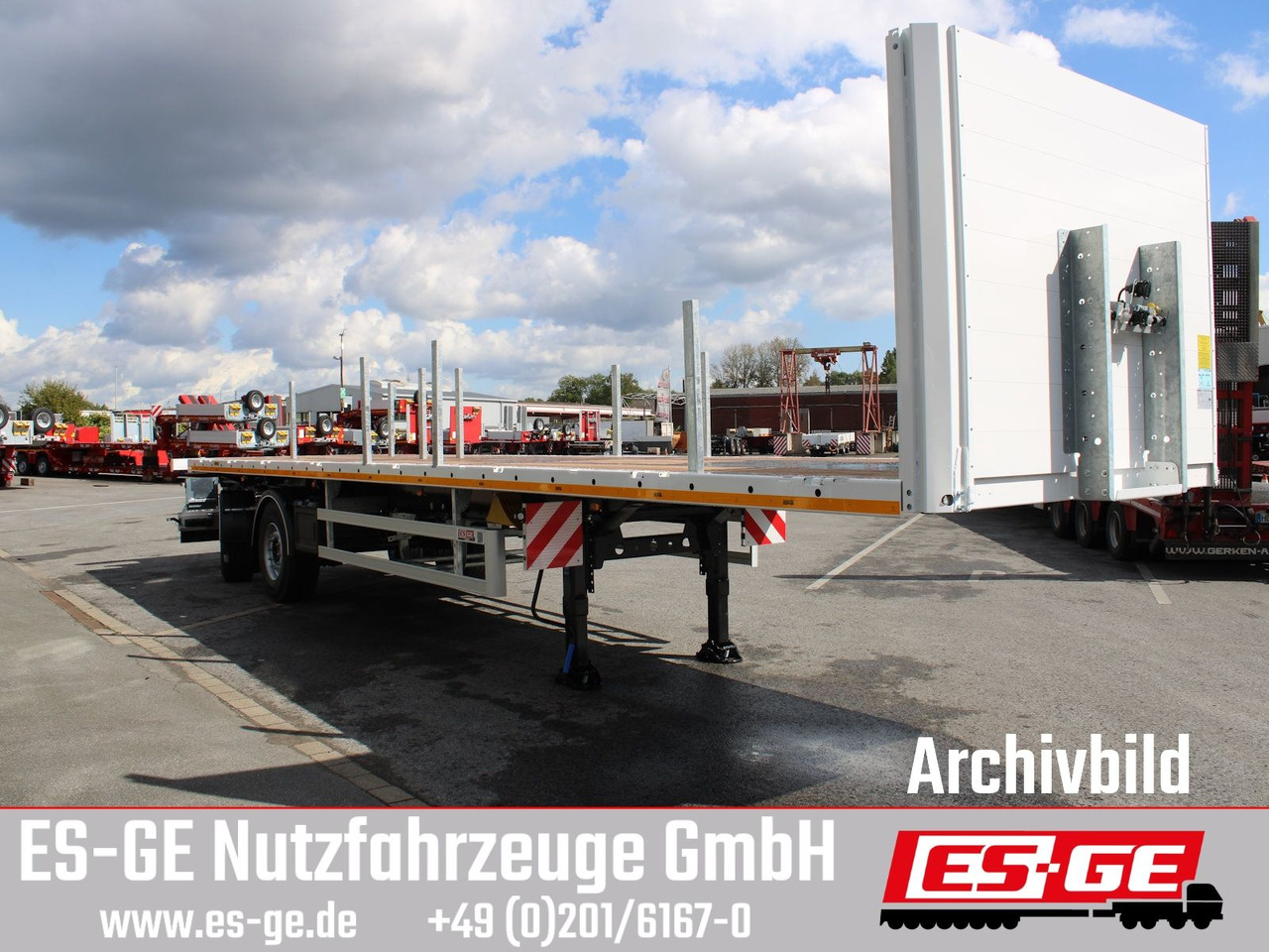 ES-GE 2-Achs-Sattelanhänger - Dropside/ Flatbed semi-trailer: picture 4 ES-GE 2-Achs-Sattelanhänger - Dropside/ Flatbed semi-trailer: picture 4