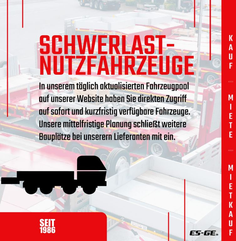 ES-GE 3-Achs Sattelanhänger - Rungen + CV - Dropside/ Flatbed semi-trailer: picture 4 ES-GE 3-Achs Sattelanhänger - Rungen + CV - Dropside/ Flatbed semi-trailer: picture 4