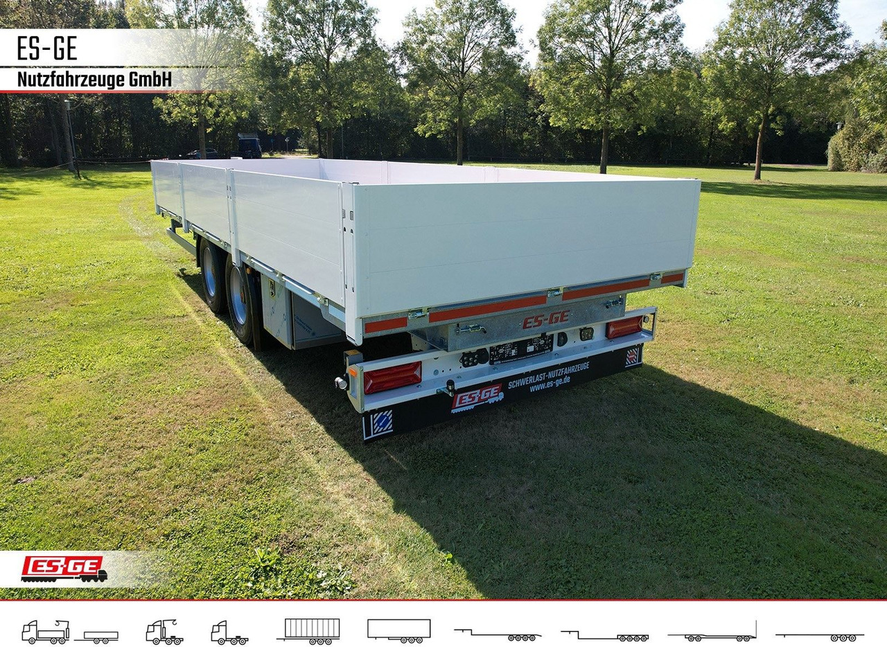 ES-GE Tandem-Anhänger Bordwände, CV, Rungen - Dropside/ Flatbed trailer: picture 2 ES-GE Tandem-Anhänger Bordwände, CV, Rungen - Dropside/ Flatbed trailer: picture 2