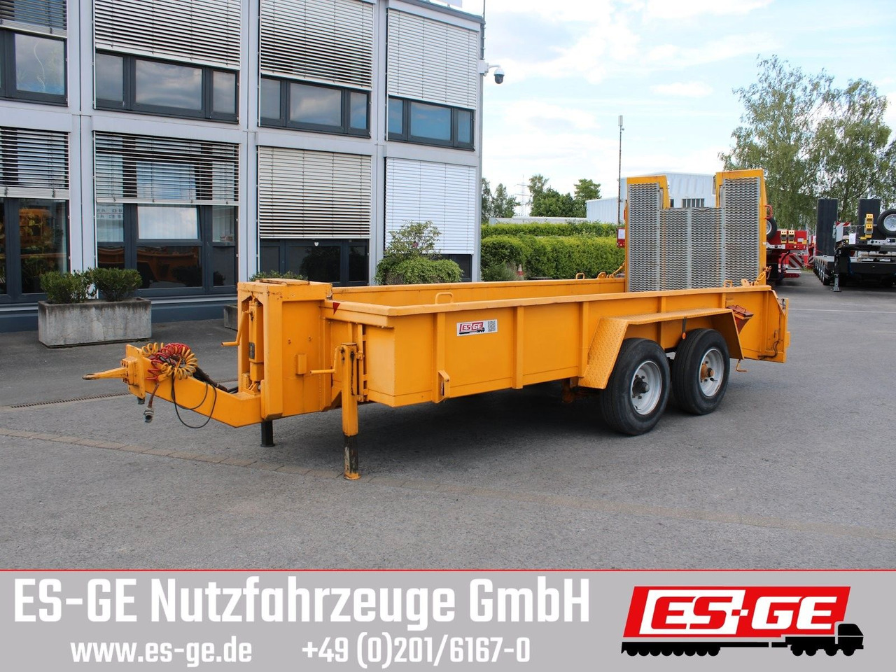 Goldhofer Tandem-Tieflader - Low loader trailer: picture 1 Goldhofer Tandem-Tieflader - Low loader trailer: picture 1