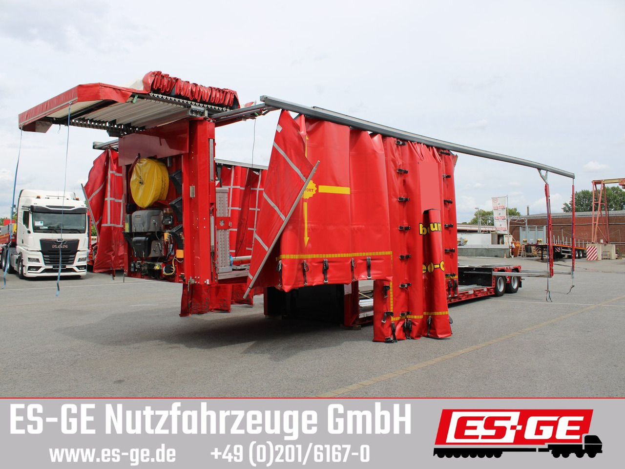 Meusburger 2-Achs-Jumbo-Tiefbett, verbreiterbar - Low loader semi-trailer: picture 4 Meusburger 2-Achs-Jumbo-Tiefbett, verbreiterbar - Low loader semi-trailer: picture 4