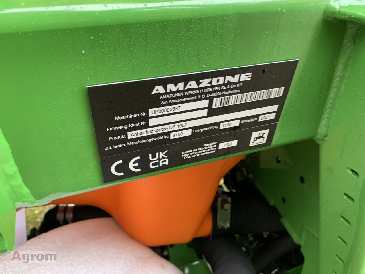 Amazone UF 1002 leasing Amazone UF 1002: picture 11