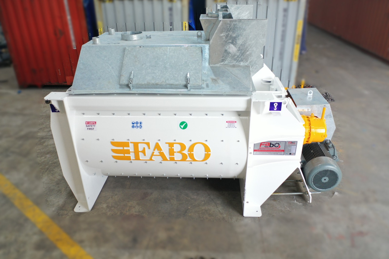 FABO twin shaft mixer - Concrete mixer: picture 1 FABO twin shaft mixer - Concrete mixer: picture 1