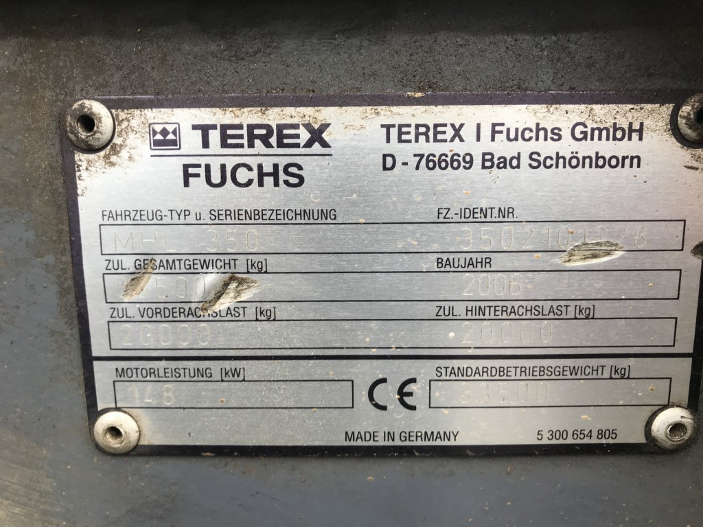 Waste/ Industry handler FUCHS Umschlagbagger MHL 350 Deutz-Motor: picture 29