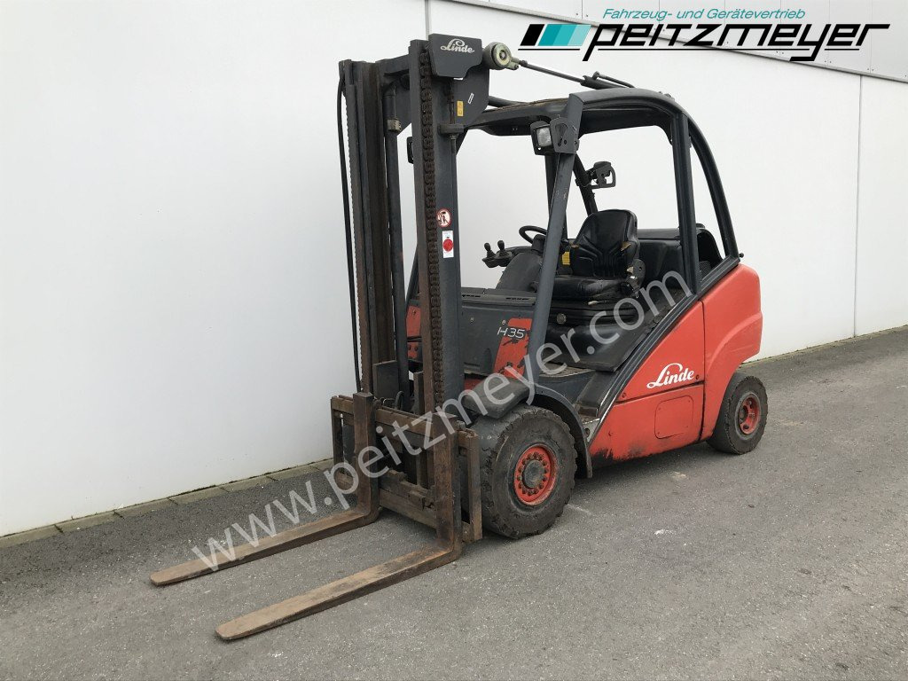 LINDE Gabelstapler H 35 T Gas + Seitenschieber - LPG forklift: picture 1 LINDE Gabelstapler H 35 T Gas + Seitenschieber - LPG forklift: picture 1