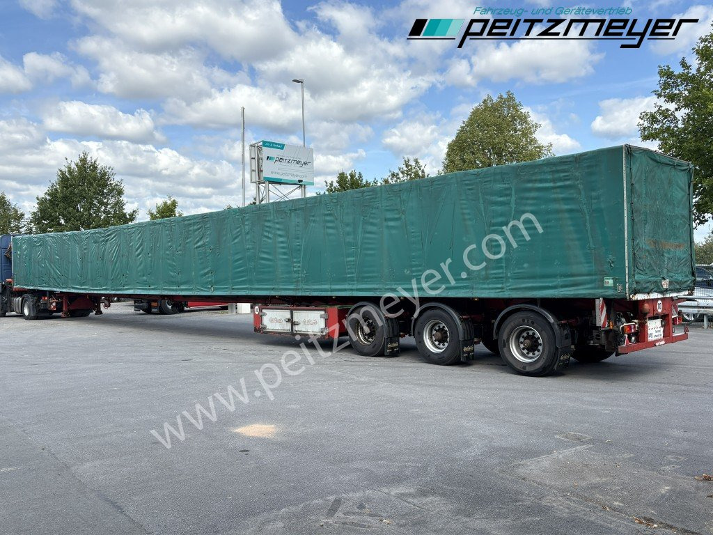 NOOTEBOOM ( NL ) Pritschenauflieger ausziehbar OVB-48-03V hydr. gelenkt Fernsteuerung, 26,35 m unter Plane - Curtainsider semi-trailer: picture 2 NOOTEBOOM ( NL ) Pritschenauflieger ausziehbar OVB-48-03V hydr. gelenkt Fernsteuerung, 26,35 m unter Plane - Curtainsider semi-trailer: picture 2