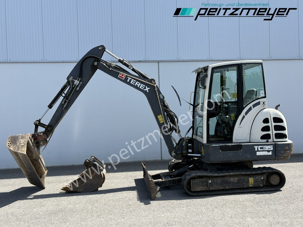 Mini excavator TEREX MINIBAGGER TC 35 mit hydr. Schwenklöffel 1.300 mm: picture 9