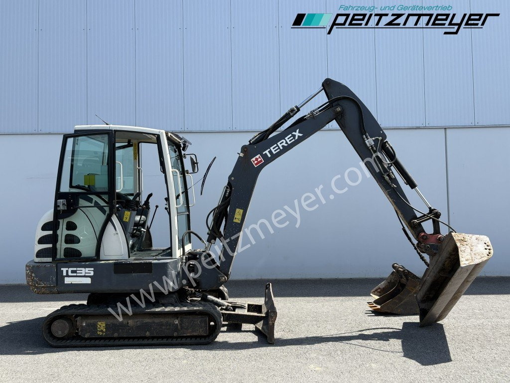 Mini excavator TEREX MINIBAGGER TC 35 mit hydr. Schwenklöffel 1.300 mm: picture 8