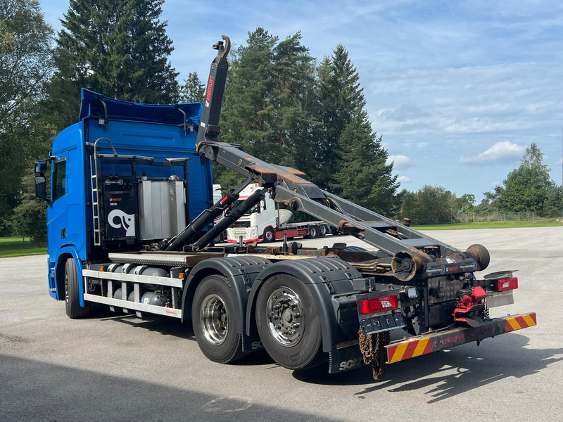 Scania R410 B6X2NA - CNG - HIAB 21T - Hook lift truck: picture 4 Scania R410 B6X2NA - CNG - HIAB 21T - Hook lift truck: picture 4