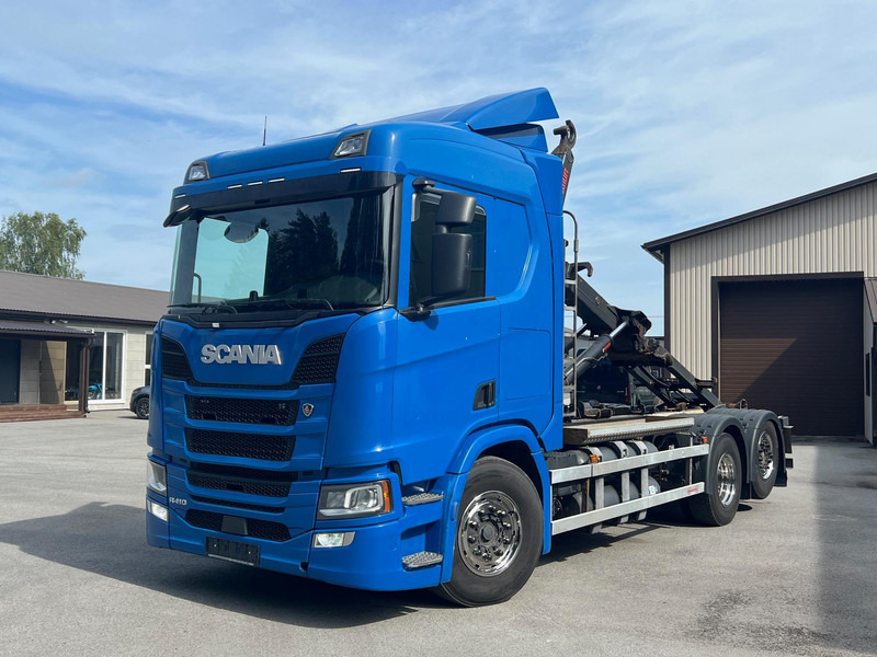 Scania R410 B6X2NA - CNG - HIAB 21T - Hook lift truck: picture 1 Scania R410 B6X2NA - CNG - HIAB 21T - Hook lift truck: picture 1