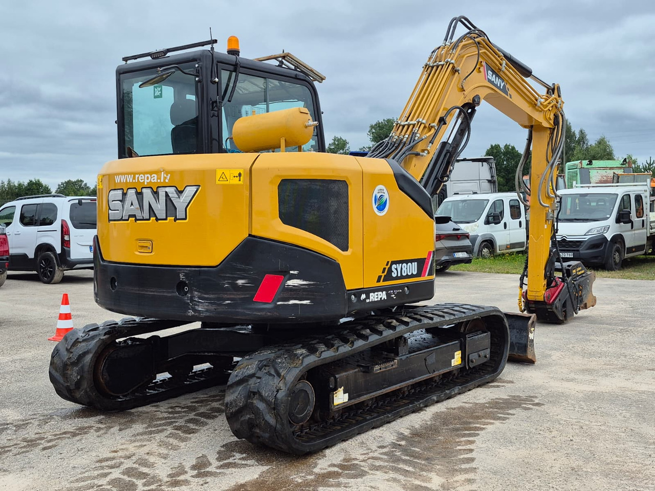 SANY SY80U, with tree shear TMK300 - Crawler excavator: picture 4 SANY SY80U, with tree shear TMK300 - Crawler excavator: picture 4