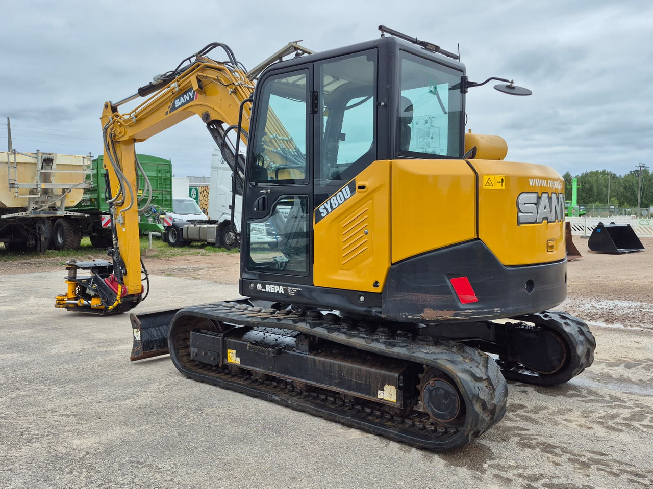 SANY SY80U, with tree shear TMK300 - Crawler excavator: picture 2 SANY SY80U, with tree shear TMK300 - Crawler excavator: picture 2